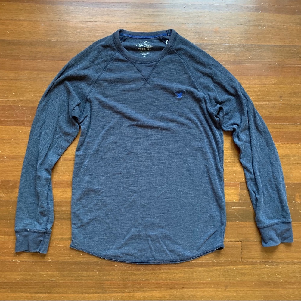 Thermal Waffle Shirt • American Eagle • Navy Color